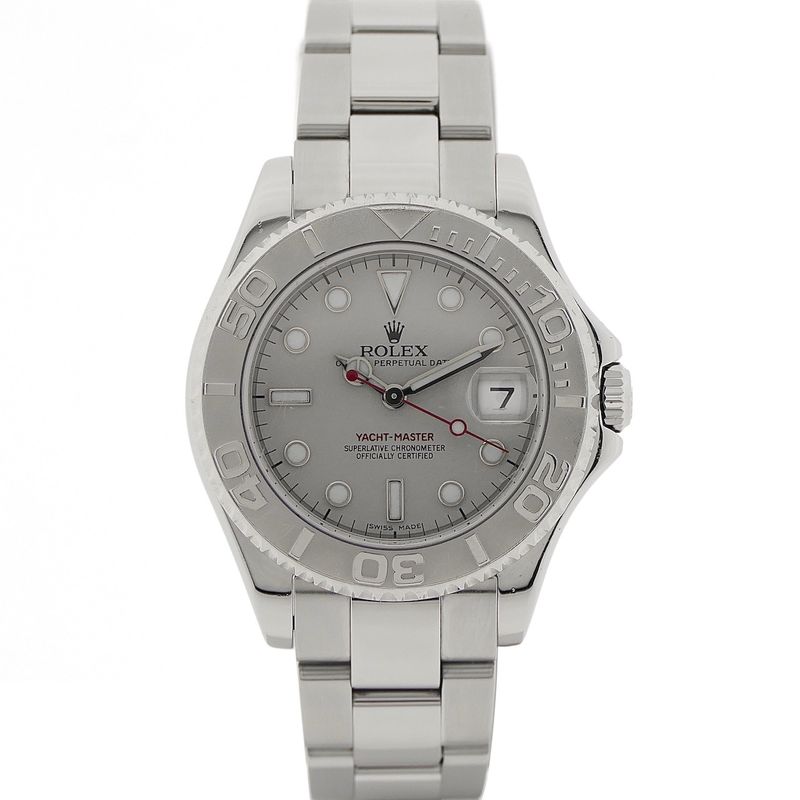 Image 1 of Rolex Yachtmaster 168622; Unisex watch with platinum bezel/dial