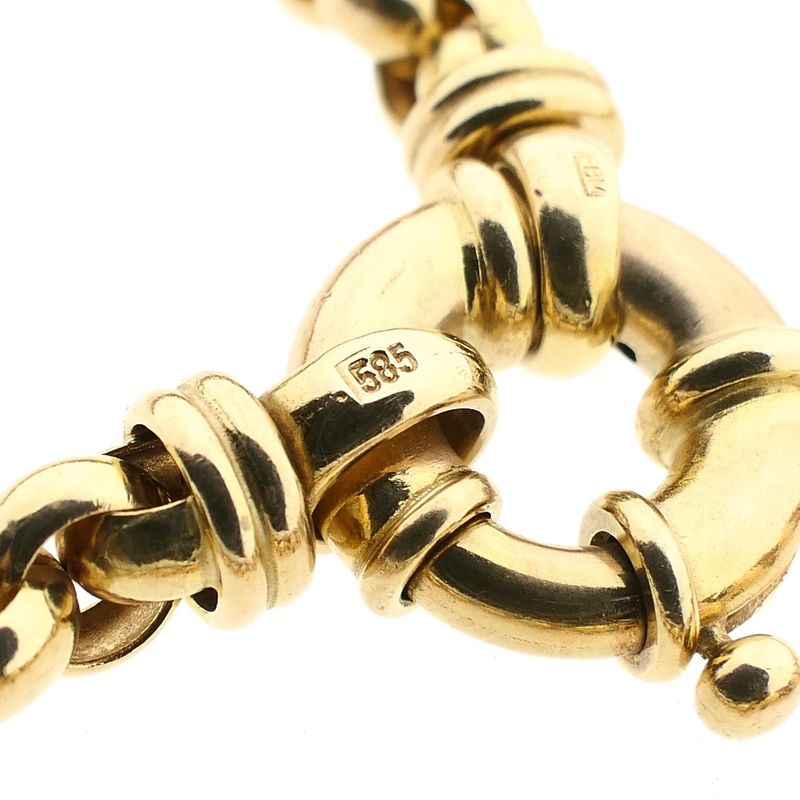 Image 5 of Gold Jasseron Necklace; 14 Karat; 46 cm