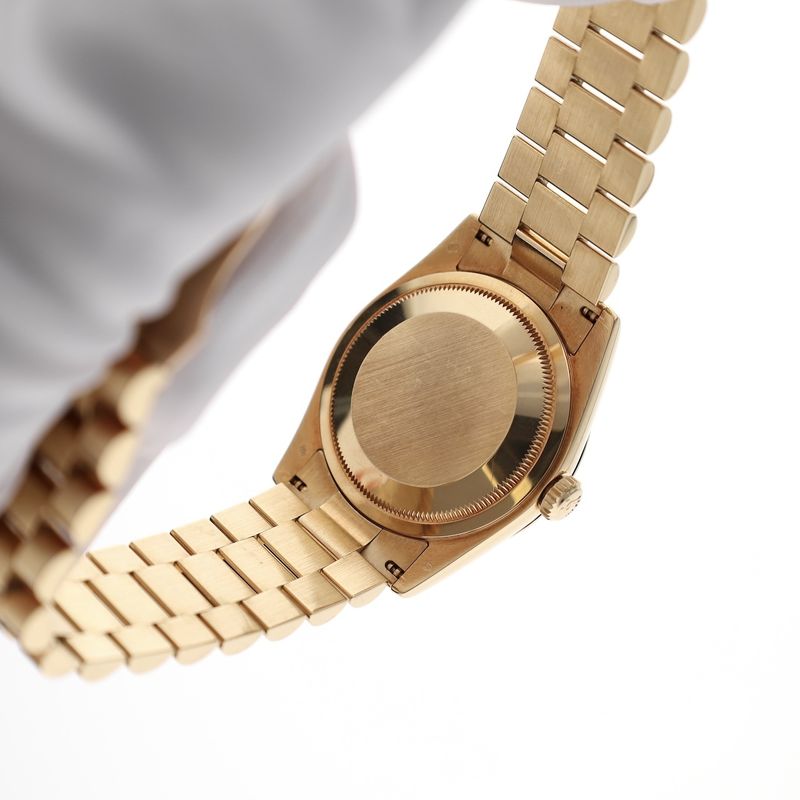 Image 8 of Rolex Day-Date 36mm 'Diamond Dial' 118238; 18k. Gold watch in full set