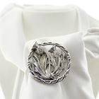 Image 2 of Silver brooch of thistles