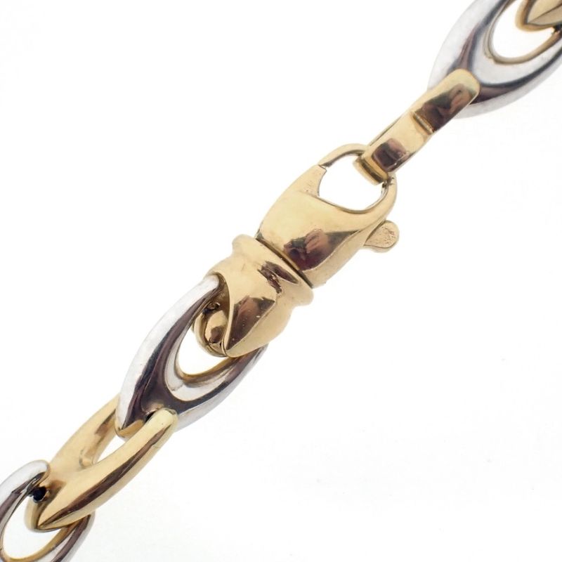 Image 5 of Two-tone gold fantasy link bracelet | 19 cm