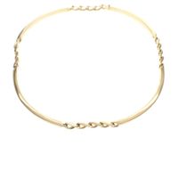 Exclusive gold bar necklace; Choker