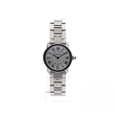 Afbeelding 1 van Cartier Ronde Solo 'Small' W6701004 3601; Dames Horloge