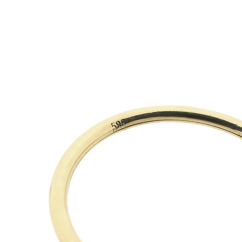 Image 8 of Gold solitaire ring with zirconia