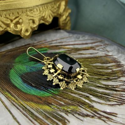 Image 2 of Vintage gold pendant with garnet; 1960s
