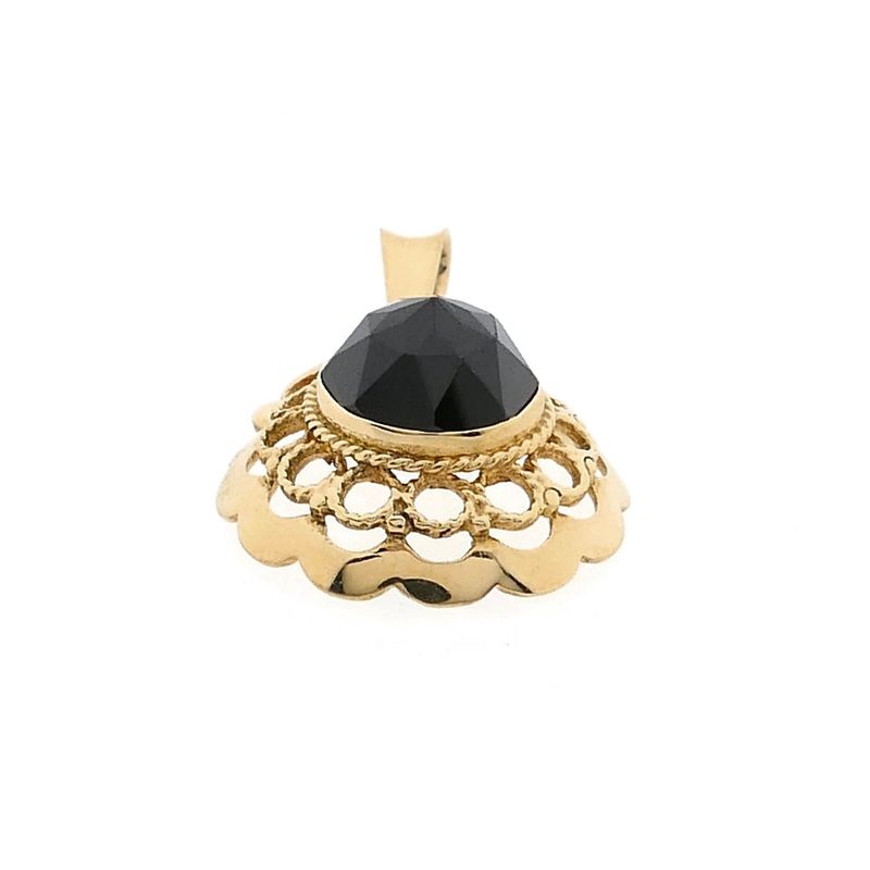 Image 9 of Vintage Gold Pendant with Garnet