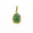 Image 1 of Gold pendant with jade
