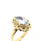 Afbeelding 3 van Gouden ring met aquamarijn