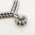 Image 5 of White gold necklace with diamonds 1.06 ct. | 43 mm