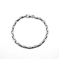 18K white gold fantasy link bracelet | 19.0 cm | Chimento
