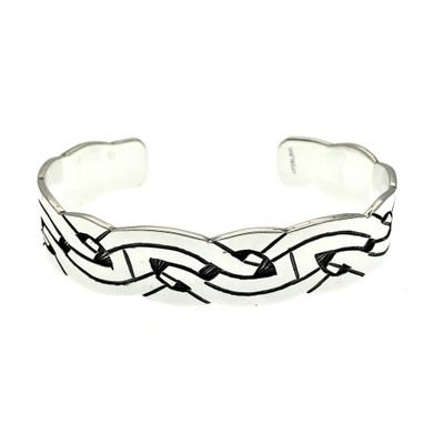 Image 2 of Silver tribal slave bracelet | Ø 62 mm