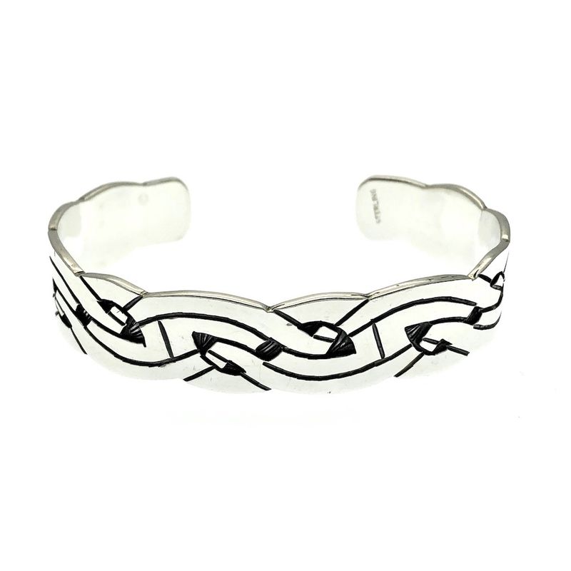 Image 2 of Silver tribal slave bracelet | Ø 62 mm