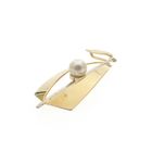 Image 3 of Two-tone gold pendant with pearl