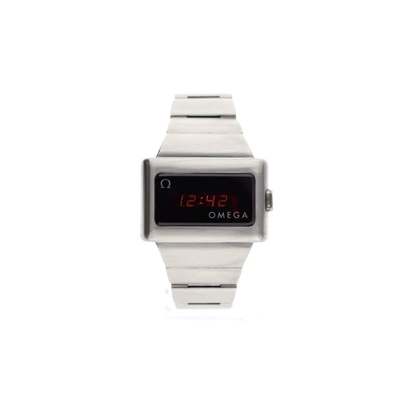 Image 1 of Omega Constealth 'Time Computer' 396.0812; Vintage LED watch from 1975 (with papers)