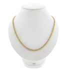 Image 1 of Gold Square Byzantine Link Necklace; Midas