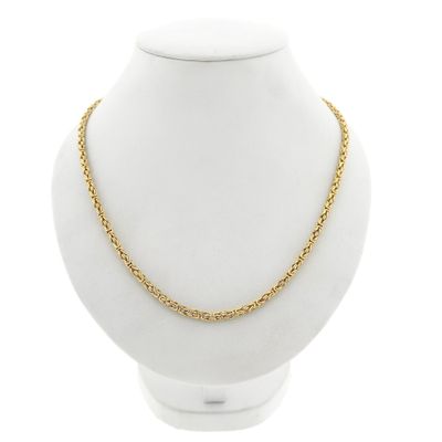 Gold Square Byzantine Link Necklace; Midas Image 1 of Gold Square Byzantine Link Necklace; Midas