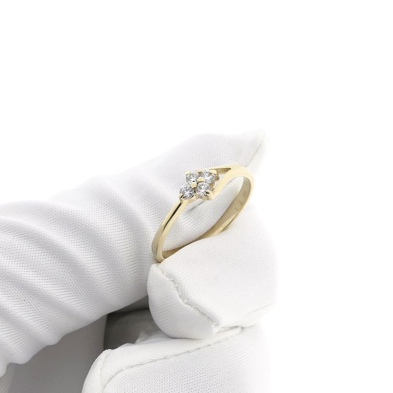 Image 8 of Gold subtle ring with zirconia
