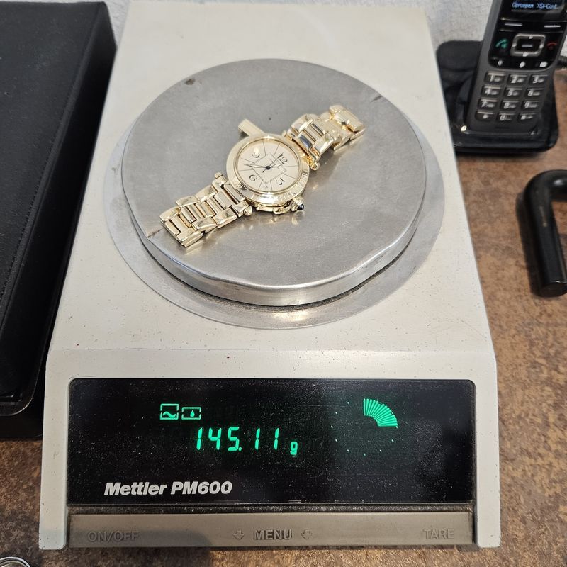 Image 19 of Cartier Pasha Automatic 1987; 18k Gold Watch