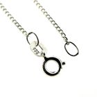 Image 8 of Silver basic gourmet link chain; 39 cm