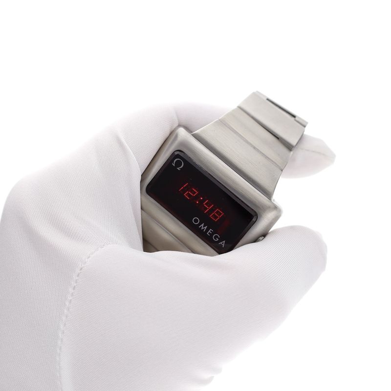 Image 7 of Omega Constealth 'Time Computer' 396.0812; Vintage LED watch from 1975 (with papers)