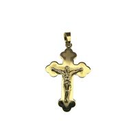 Antique gold 19th century pendant of a cross with corpus
