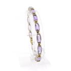 Image 1 of 8 carat fantasy link bracelet with amethyst