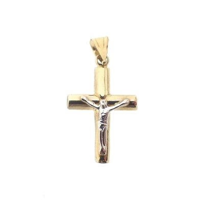 Image 1 of Bicolor gold cross with corpus