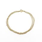 Image 2 of Gold jasseron link chain with four strands