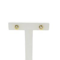 18 ct. Gold stud earrings with diamond | 0.16 ct.