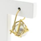 Image 5 of Gold earrings with artificial pearls | Vintage