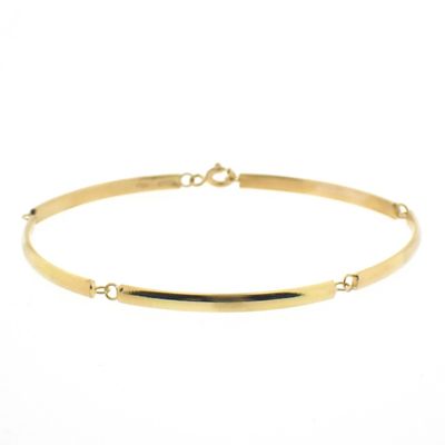 Image 1 of Gold bar link bracelet