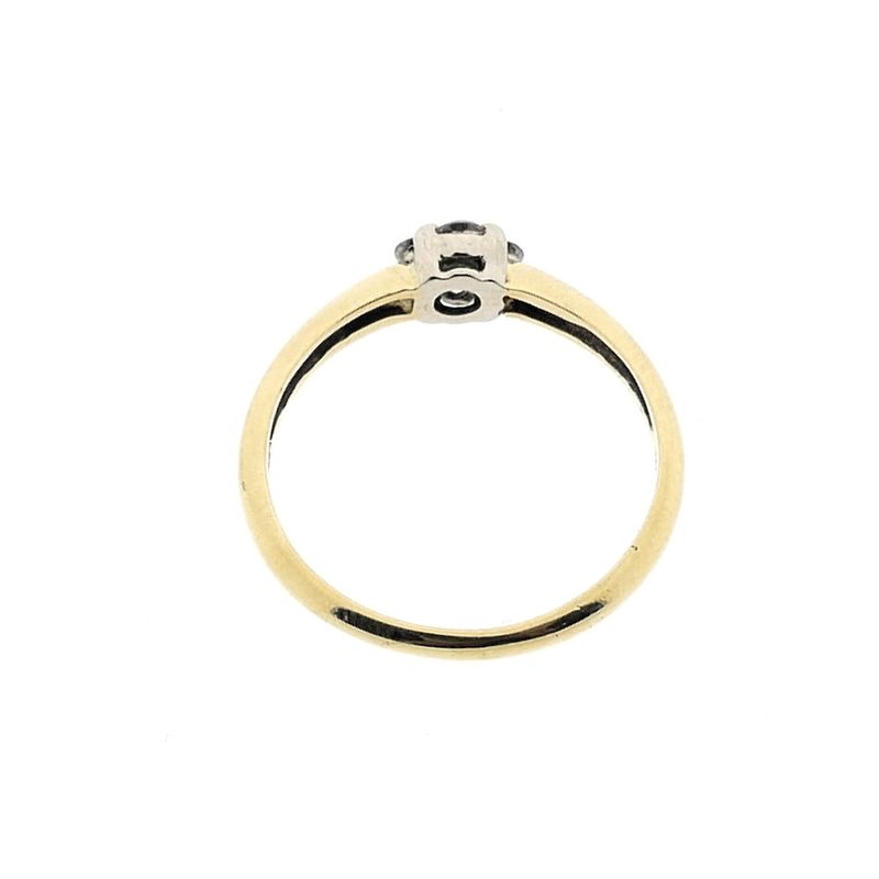 Image 4 of Gold ring with diamond | 0.18 ct.