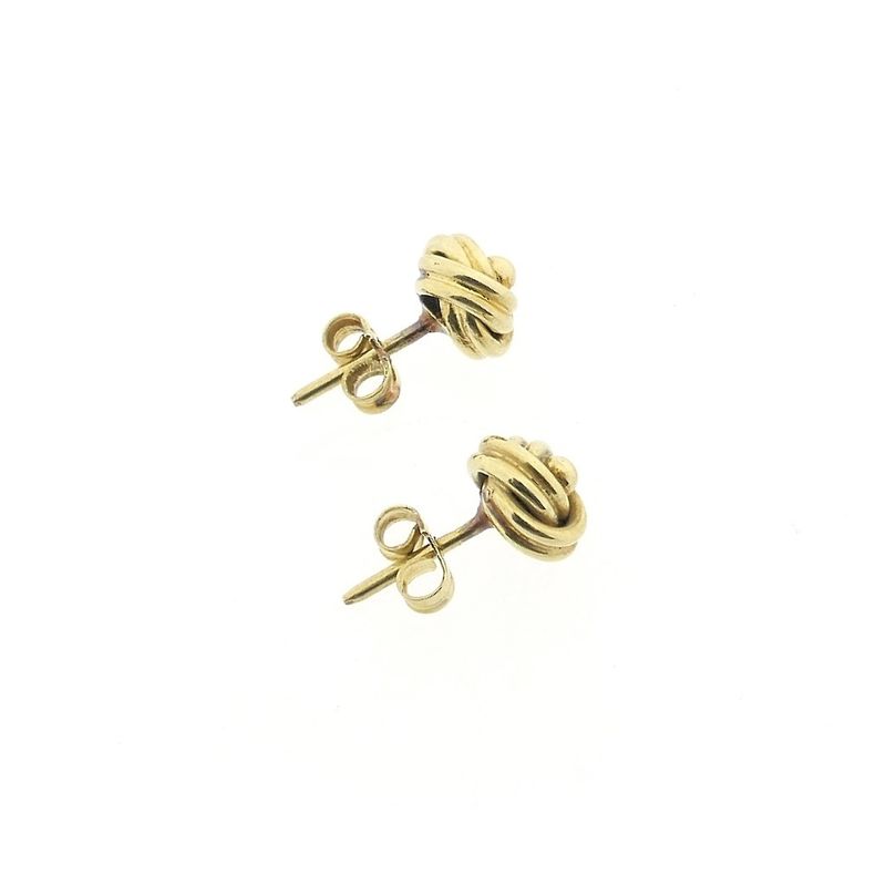 Image 8 of Vintage gold button stud earrings