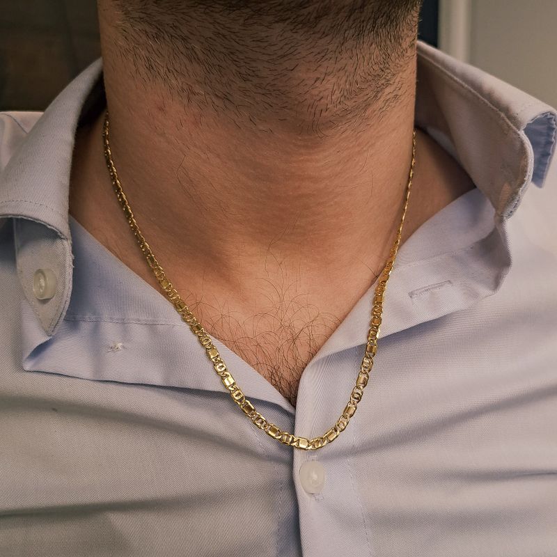 Image 4 of 18K Gold Figaro Chain | 51 cm