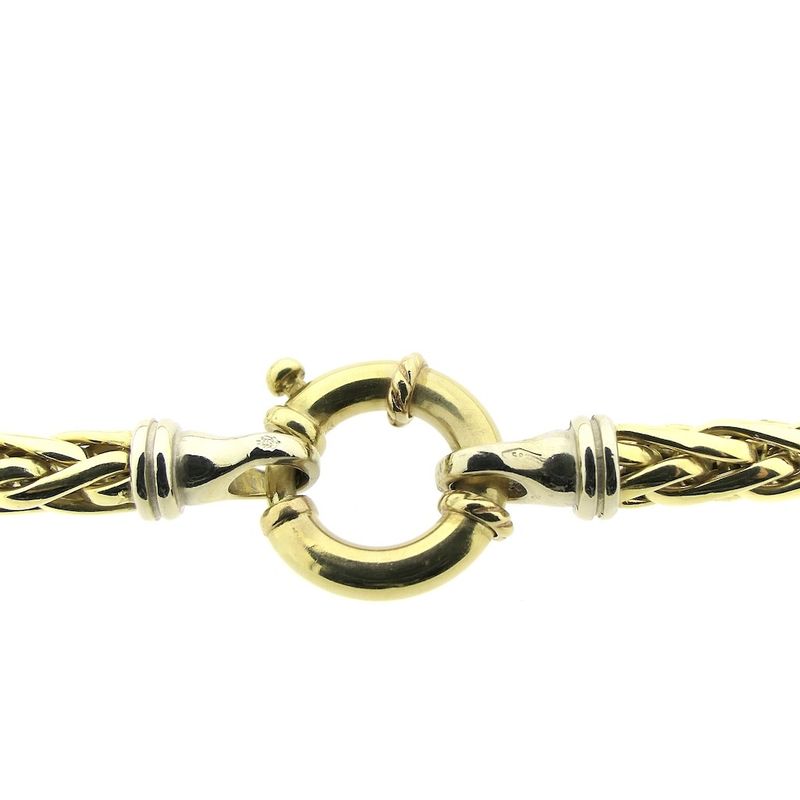 Image 8 of Gold necklace with foxtail link | 45 cm