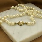 Image 2 of Vintage pearl necklace with gold clasp