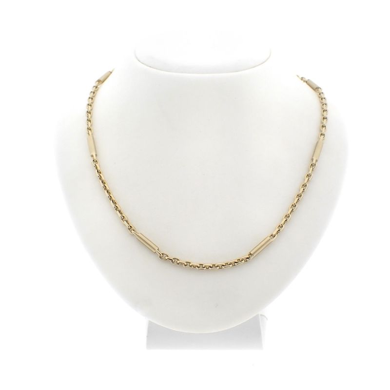 Image 7 of Gold anchor link chain with bars