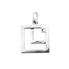 Image 5 of White gold pendant with diamond; 0.035 ct.