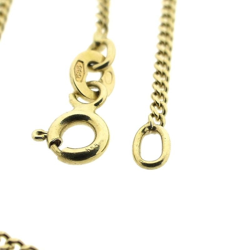 Image 3 of Long gold gourmet link necklace