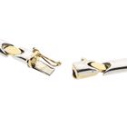 Image 6 of Bicolor gold fantasy link necklace; 14 karat; 44 cm