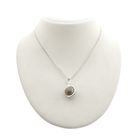 Image 4 of Silver pendant with beige moonstone