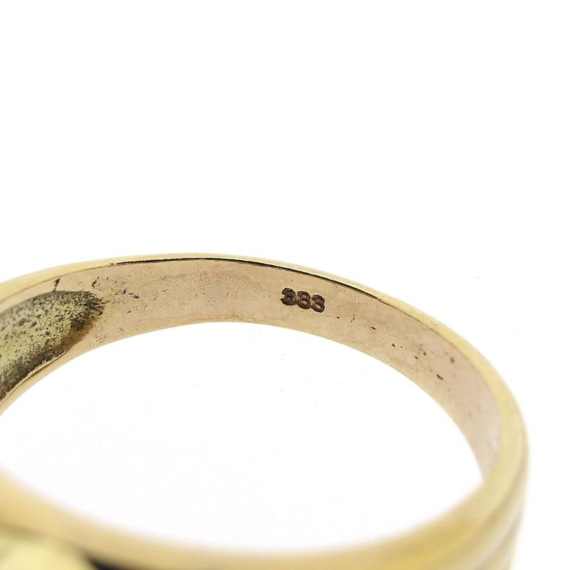 Image 6 of 8 carnelian and diamond ring | 0.03 ct.