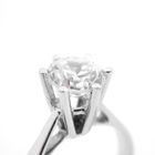 Image 3 of White gold ring with zirconia stone