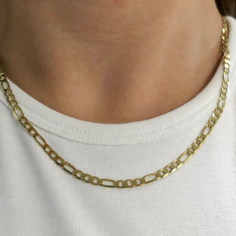 Image 8 of Golden Figaro link chain