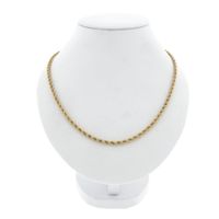 Gold twisted link chain