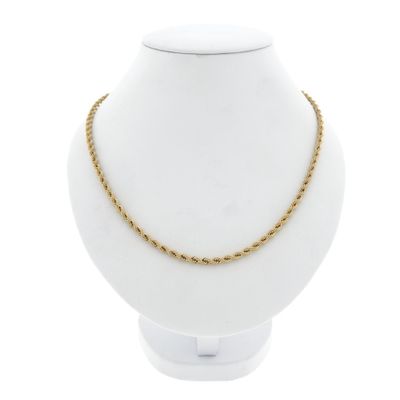 Image 1 of Gold twisted link chain