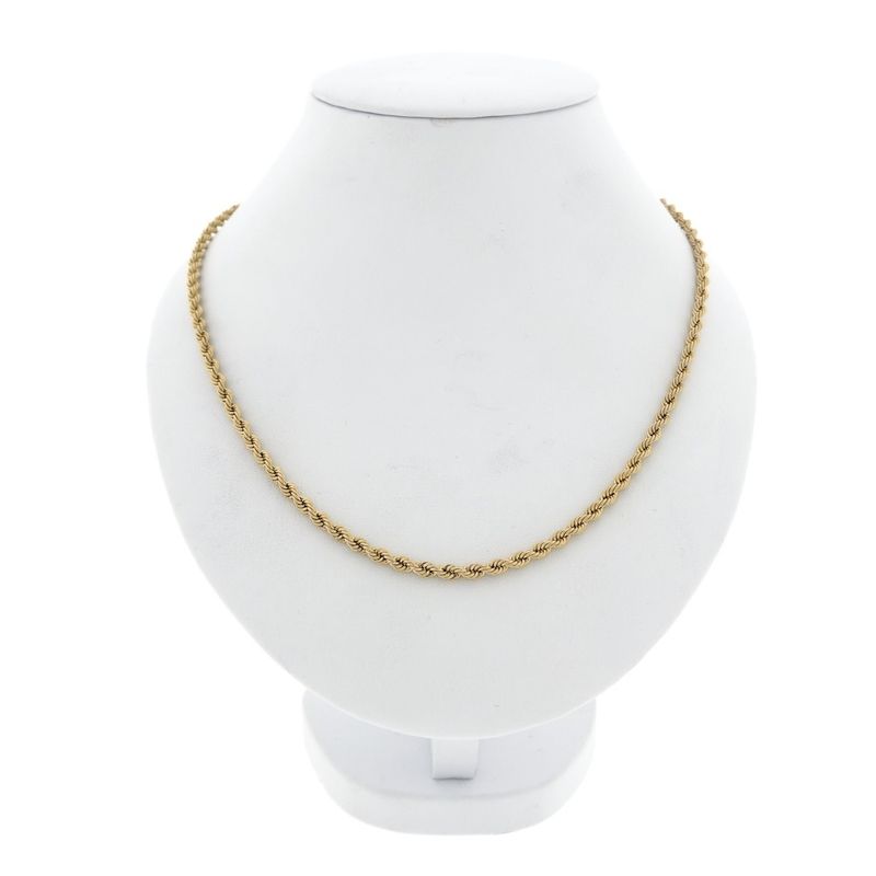 Image 1 of Gold twisted link chain