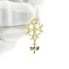 Image 11 of Gold pendant of a Huguenot cross