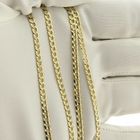 Image 8 of Gold flat gourmet link chain | 50 cm