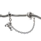 Image 3 of Pandora safety chain; Silver; Climbing Mickey Mouse